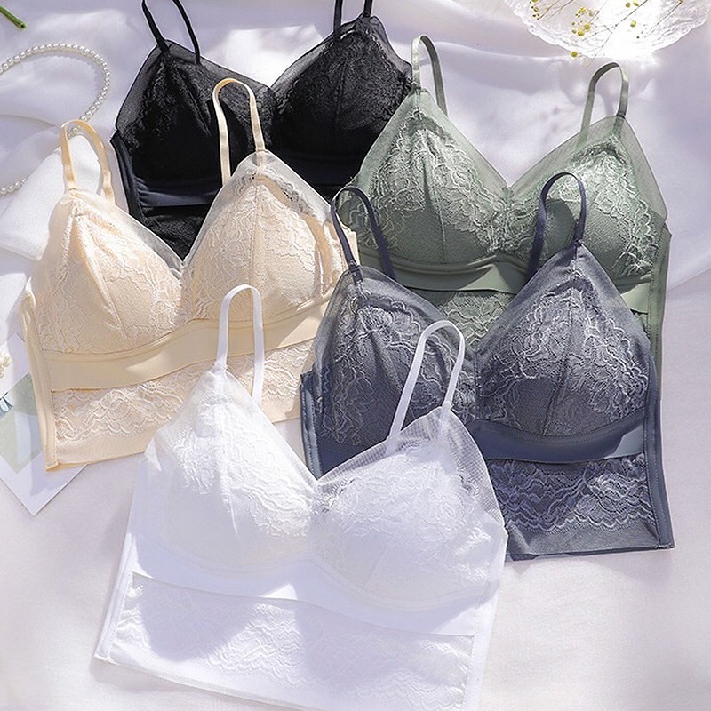 【OTOBAI】 法式蕾絲小可愛 C8134 內搭 女生配件 蕾絲款  無鋼圈 性感 裸感 Built-in Bra-細節圖4