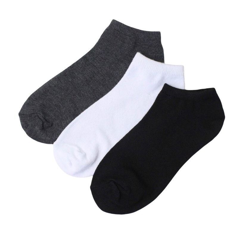 【OTOBAI】 船襪 帆布鞋襪 隱型襪 XU623-1 黑 深灰 白 共三色 學生襪 布鞋 球鞋 襪子 台灣製造-細節圖2