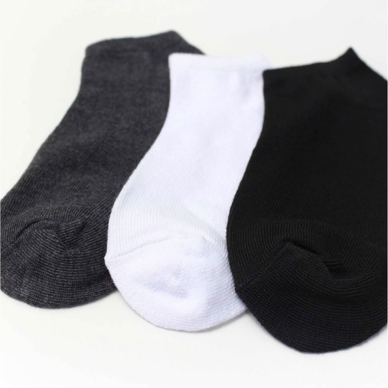 【OTOBAI】 船襪 帆布鞋襪 隱型襪 XU623-1 黑 深灰 白 共三色 學生襪 布鞋 球鞋 襪子 台灣製造-細節圖5