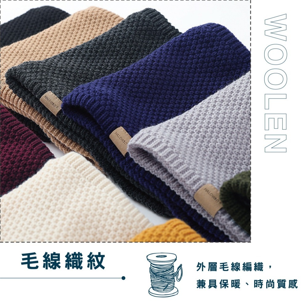 【OTOBAI】圍巾 圍脖 脖套 毛線圍巾 保暖圍脖 頸套 針織圍巾 護脖 保暖圍巾  針織圍脖 冬天圍脖 防風圍脖-細節圖5
