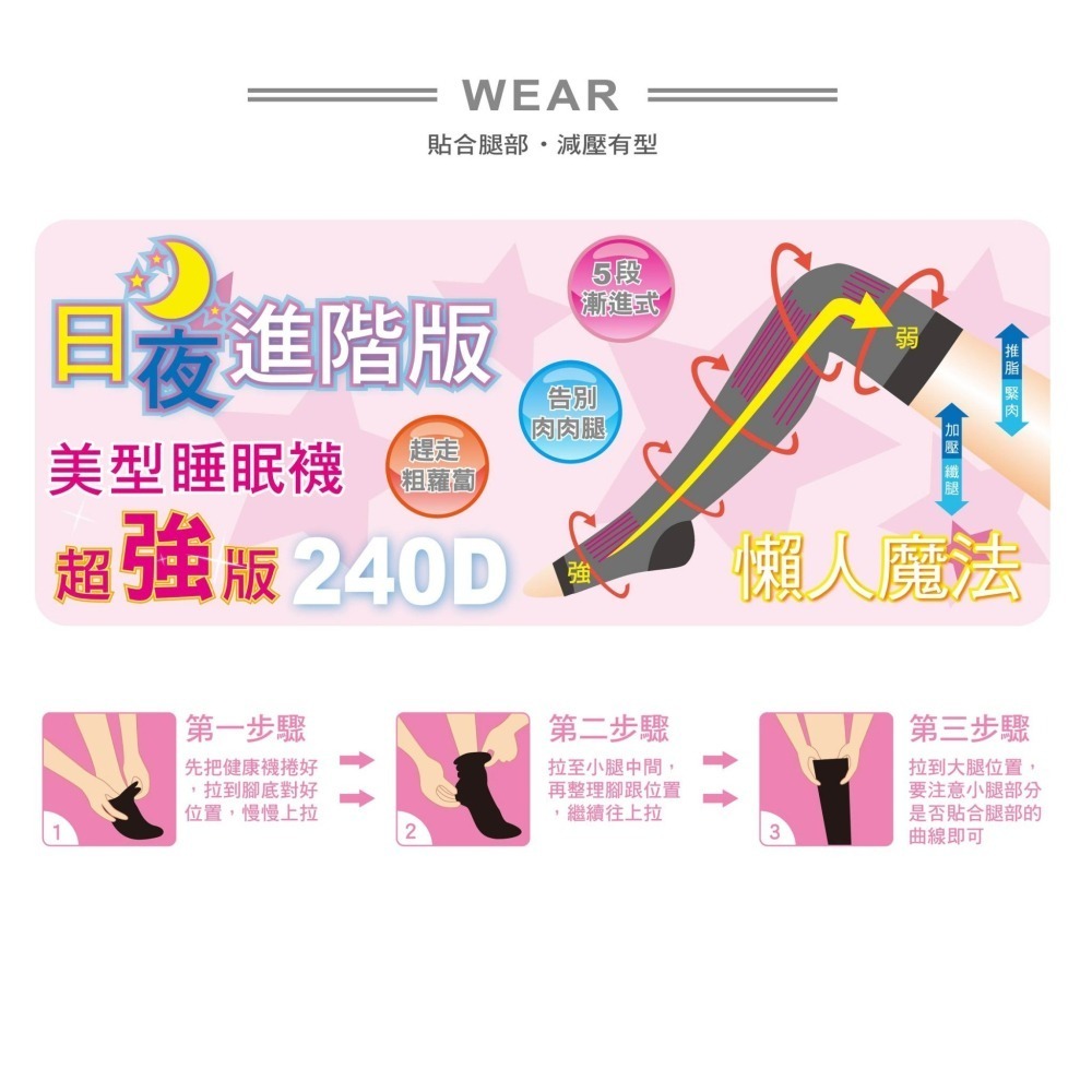 【OTOBAI】睡眠襪 壓力襪 大腿襪 踩腳襪 長襪 小腿襪 加壓襪 襪子 女襪-細節圖2