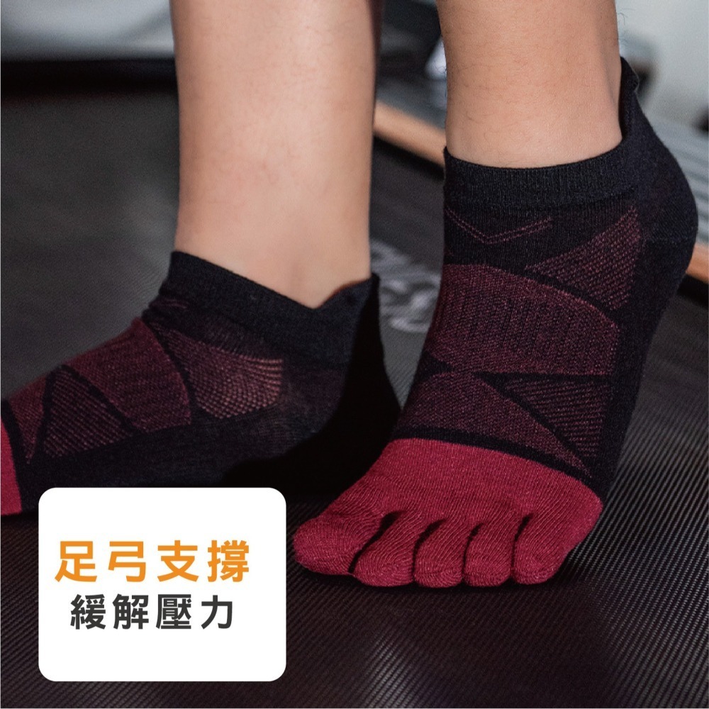 【OTOBAI】五指襪 短襪 運動襪 男襪 五趾襪 分趾襪 機能襪 黑襪 襪子 女生襪子 SOCKS 踝襪 跑步襪 船襪-細節圖5