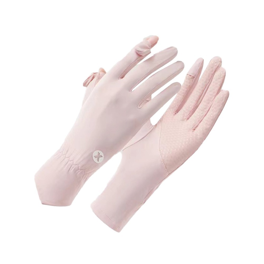 【OTOBAI】露指手套 手套 防曬手套 觸控手套 機車手套 涼感手套 防滑手套 運動手套 單車手套 騎車手套 冰絲手套-細節圖2