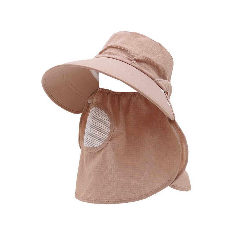 【OTOBAI】遮陽帽 帽子 登山帽 帽子 摺疊帽 可拆式 大帽簷 防曬帽 透氣帽 帽子女 防曬面罩 遮陽面罩-細節圖2