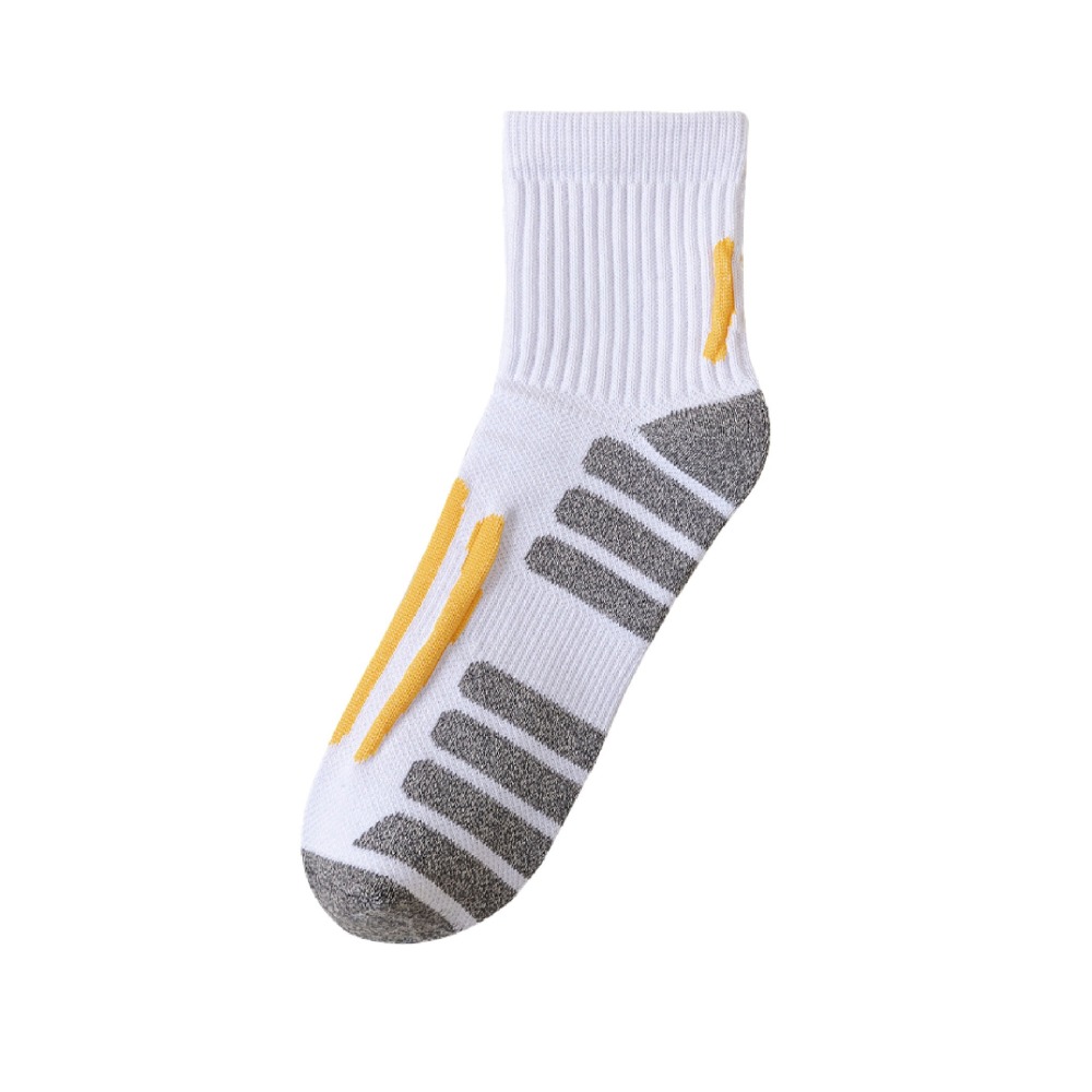 【OTOBAI】條紋襪 毛巾襪 運動襪 襪子 氣墊足弓襪 運動長襪 氣墊襪 中筒襪 足弓襪 毛巾底運動襪  運動中筒襪-細節圖2