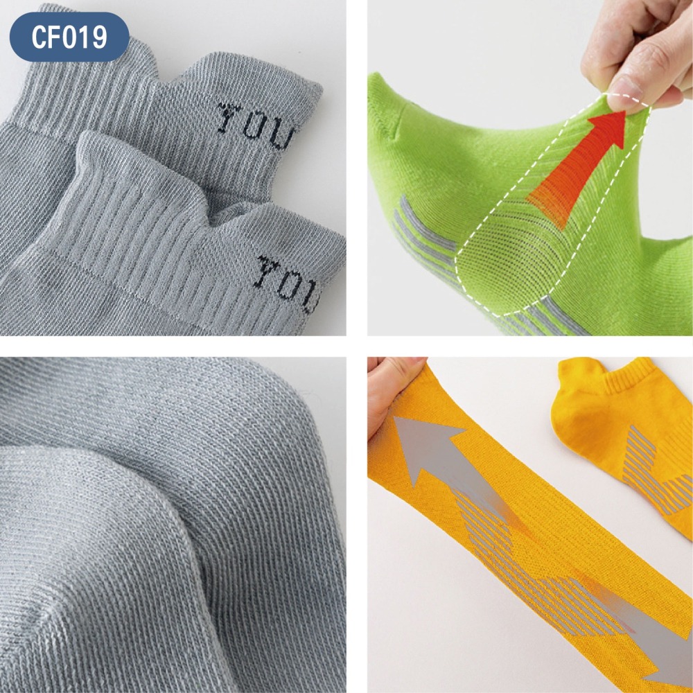 【OTOBAI】 襪子 透氣襪 短襪 船型壓力襪 慢跑襪 運動足弓襪 船襪 足弓襪 運動襪 薄襪 男襪 加大碼-細節圖4