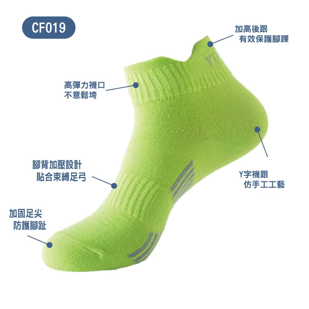 【OTOBAI】 襪子 透氣襪 短襪 船型壓力襪 慢跑襪 運動足弓襪 船襪 足弓襪 運動襪 薄襪 男襪 加大碼-細節圖5