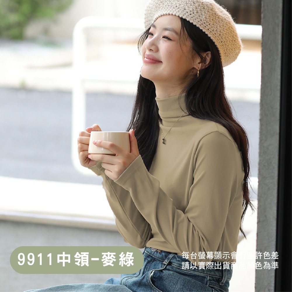 【OTOBAI】打底衫 圓領 長袖 內搭 保暖衣 冬天長袖 內搭長袖 發熱衣 長袖上衣 長袖內搭 9910 9911-規格圖10