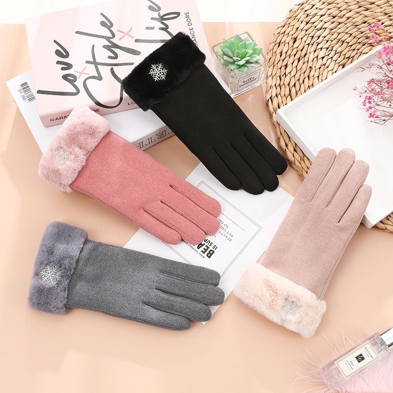 【OTOBAI】手套 保暖手套 觸控手套 騎車手套 冬天手套 冬季手套 加絨加厚 觸屏手套 毛絨手套 防寒手套 禦寒手套-細節圖3