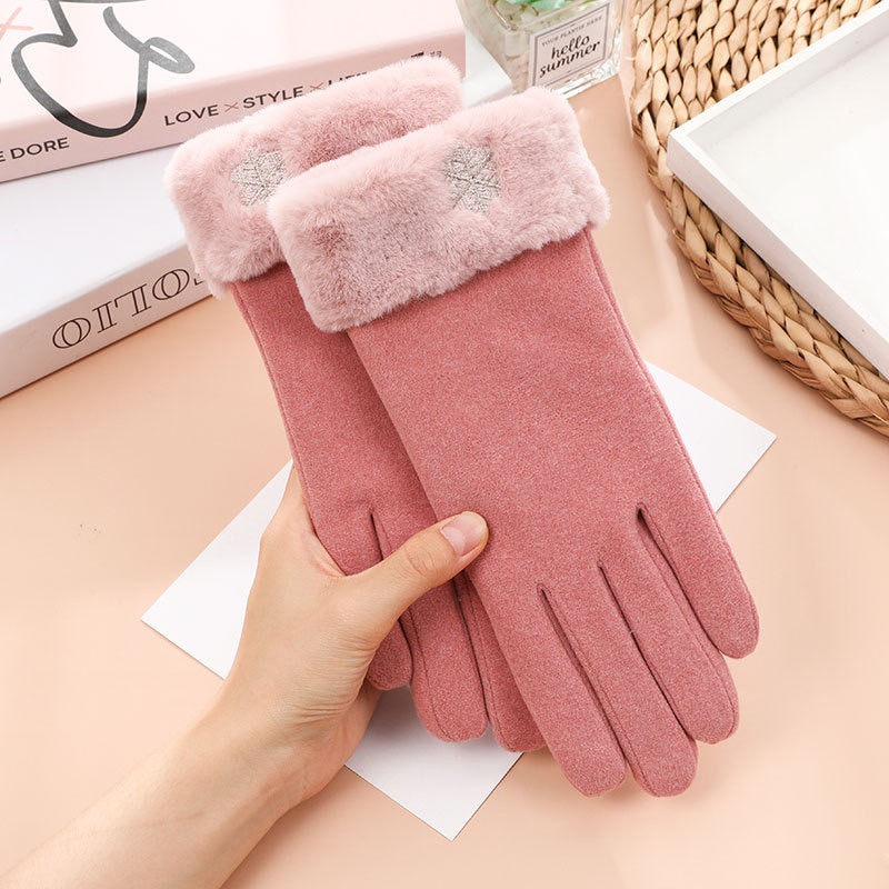 【OTOBAI】手套 保暖手套 觸控手套 騎車手套 冬天手套 冬季手套 加絨加厚 觸屏手套 毛絨手套 防寒手套 禦寒手套-細節圖5