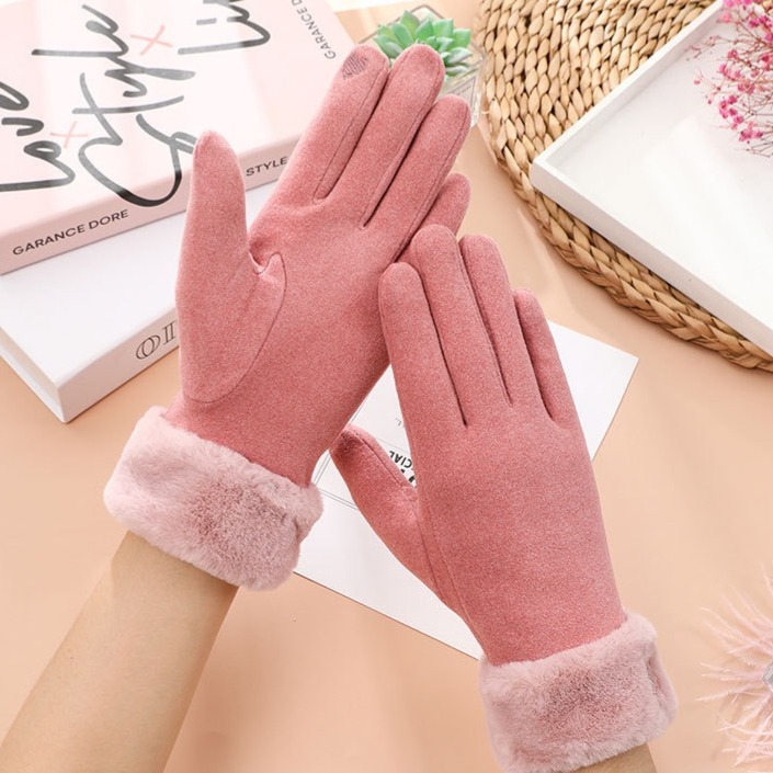 【OTOBAI】手套 保暖手套 觸控手套 騎車手套 冬天手套 冬季手套 加絨加厚 觸屏手套 毛絨手套 防寒手套 禦寒手套-細節圖8