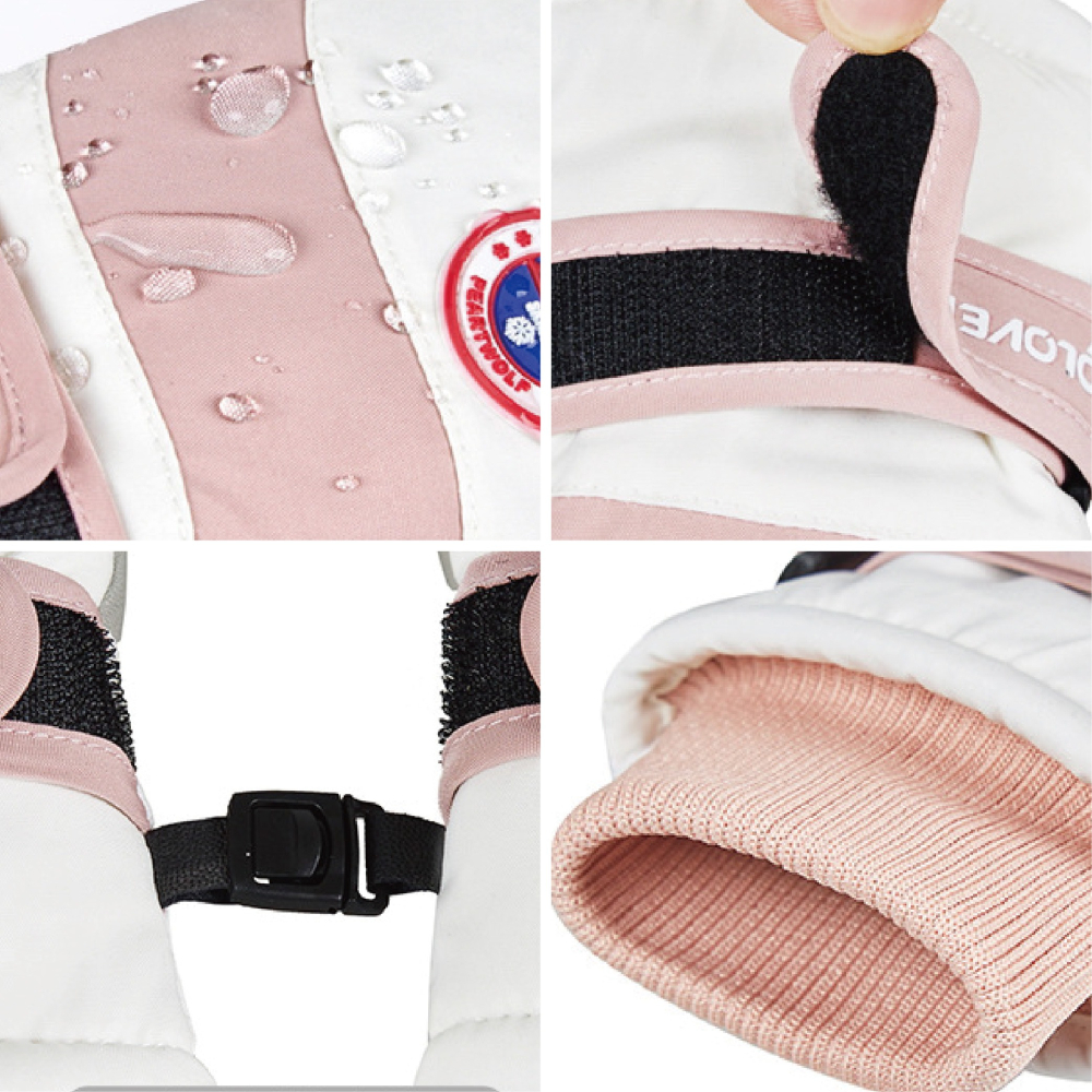 【OTOBAI】手套 保暖手套 滑雪手套 防水手套 騎車手套 觸控手套 冬季手套 觸頻手套 禦寒手套 毛絨手套 防滑手套-細節圖3