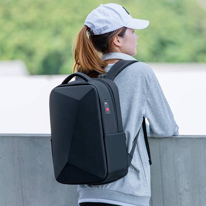 黑科技 人 韓版 硬殼電腦雙肩背包 潮流 防盜 海關鎖 usb外接充電 不怕碰撞 安心保護您的Ipad、筆電-細節圖4