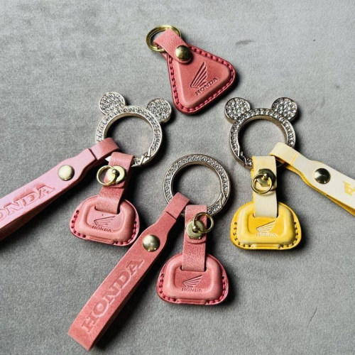 適用於HONDA 本田 CC110 鑰匙皮革組 訂製高級皮革手工鑰匙圈 包殼 保護鑰匙