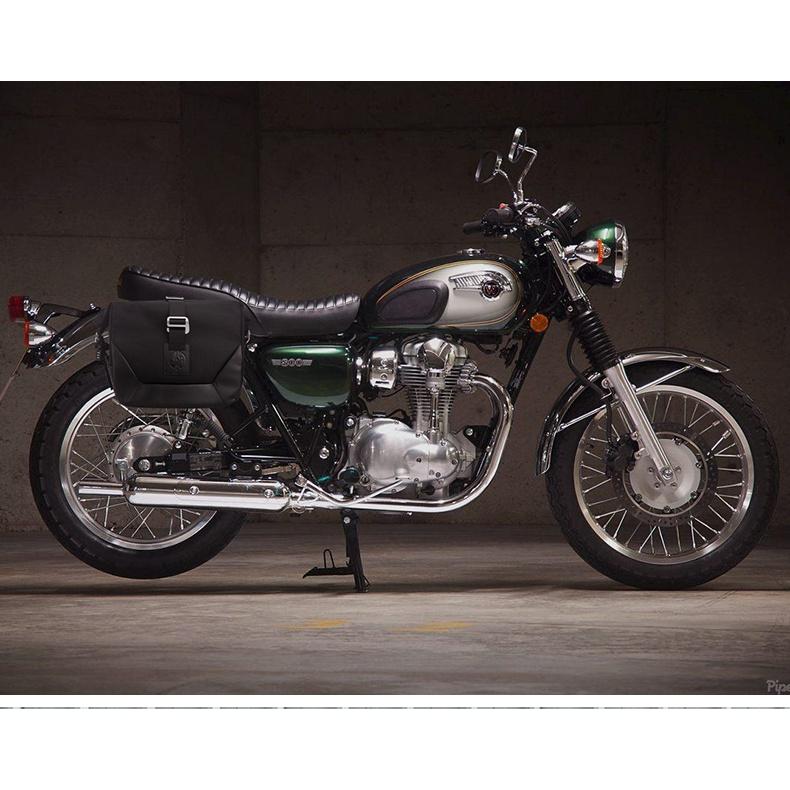 Kawasaki W400 W650 W800 復古防水蠟染帆布邊包 Z900RS caferacer-細節圖2