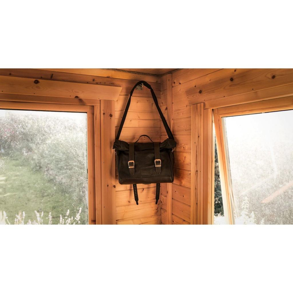 Longride 快拆式 Mini Patriot 帆布復古馬鞍包 18L 卡其色-細節圖5