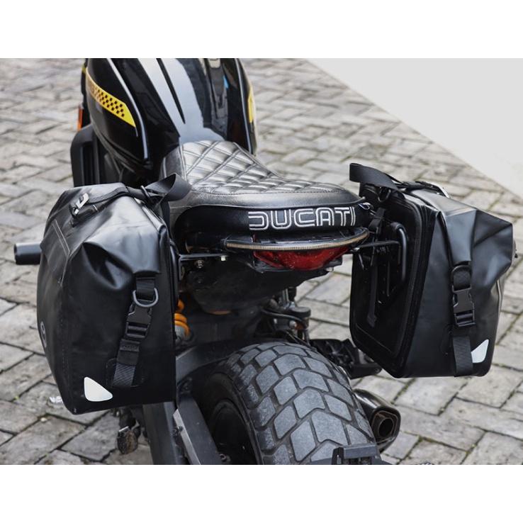 Ducati Scrambler 杜卡迪 icon nightshift 800 防水 邊包 側包 馬鞍包 含快拆架-細節圖2