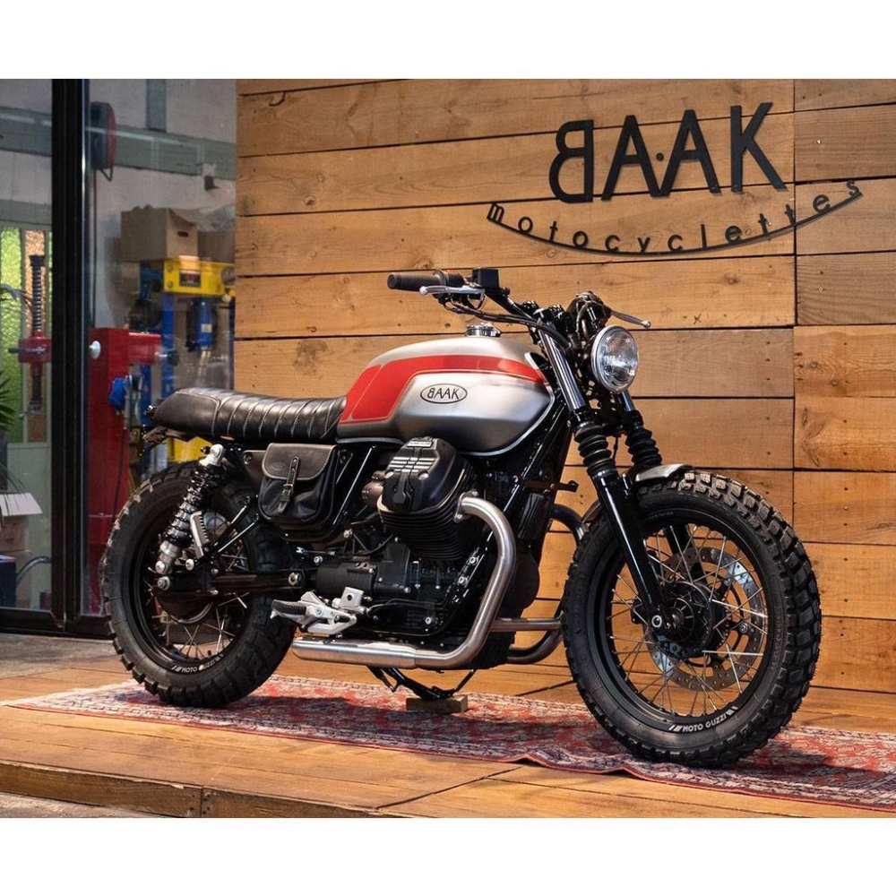 Moto Guzzi V7 I, V7 II, V7 III和V7 850 專用經典前短土除 cafe racer-細節圖5