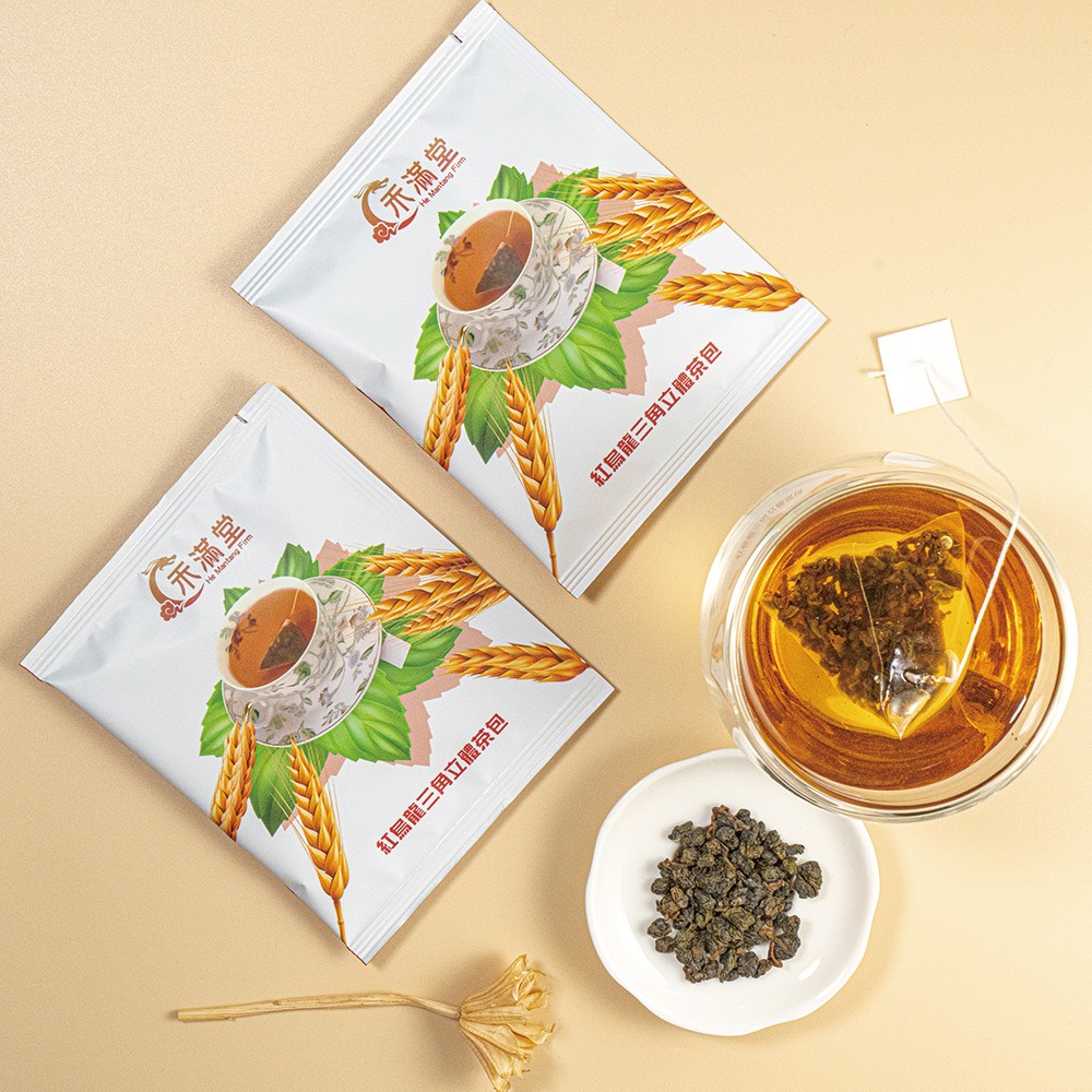 鮮食家｜《禾滿堂》紅烏龍三角立體茶包3g-12入禮盒-細節圖5