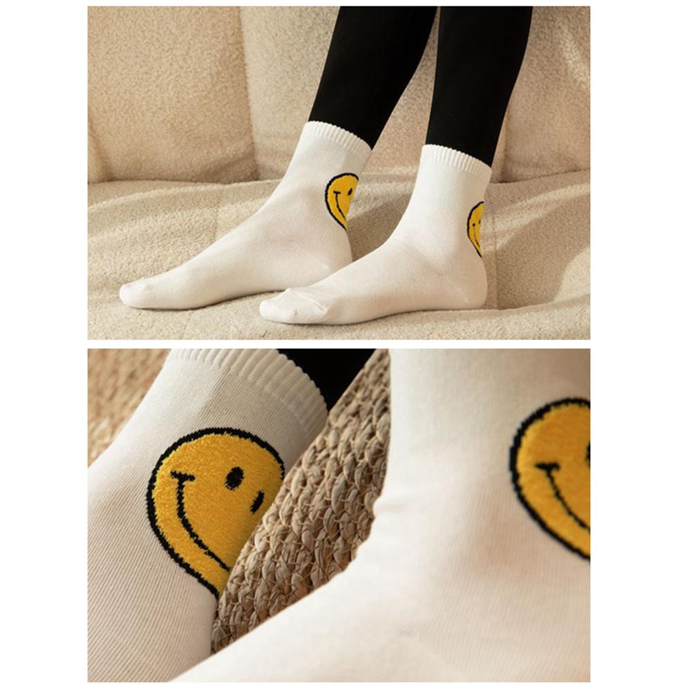 <Porabella現貨B組>微笑襪 笑臉襪 ᴋʀ韓襪 韓國襪子 韓國文創襪 撞色襪 哭臉笑臉 可愛女生襪子 SOCKS-細節圖2