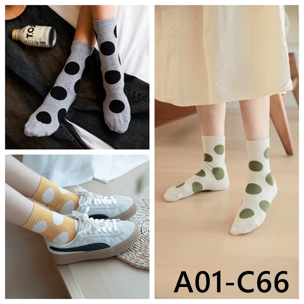 <Porabella現貨A組>圓點中筒襪 韓襪 韓國襪子 點點襪子 草間彌生襪子 彩色繽紛襪 女生襪子 SOCKS-細節圖3