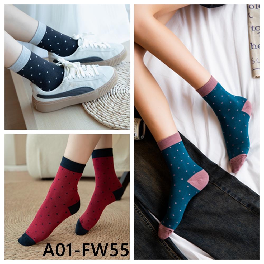 <Porabella現貨A組>圓點中筒襪 韓襪 韓國襪子 點點襪子 草間彌生襪子 彩色繽紛襪 女生襪子 SOCKS-細節圖4