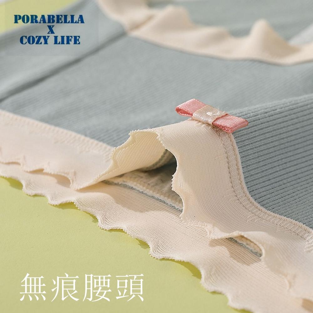 <Porabella現貨>無痕內褲 波浪蝴蝶結內褲 加大尺碼內褲 中腰內褲 女生內褲 UNDERWEAR-細節圖3