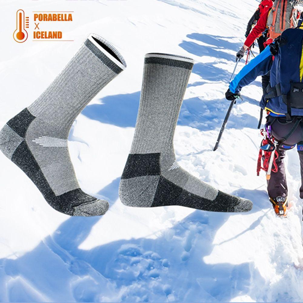 <Porabella現貨> 雪地襪 保暖襪  厚襪子 高筒襪 男襪 女襪 羊毛襪 登山襪 冬襪 THICK SOCKS-細節圖8