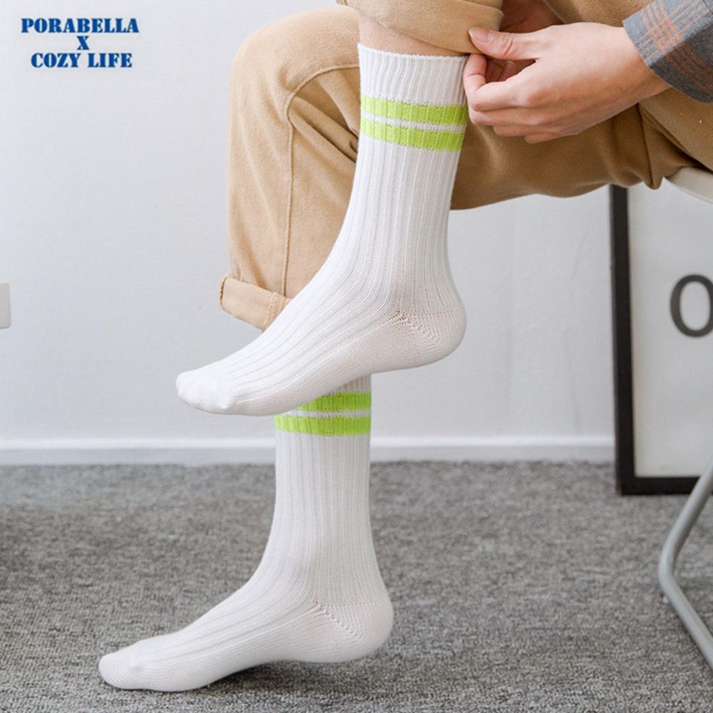 <Porabella現貨>襪子 男女襪 運動襪 中筒襪 撞色線條襪 籃球襪 SPORT SOCKS-細節圖5