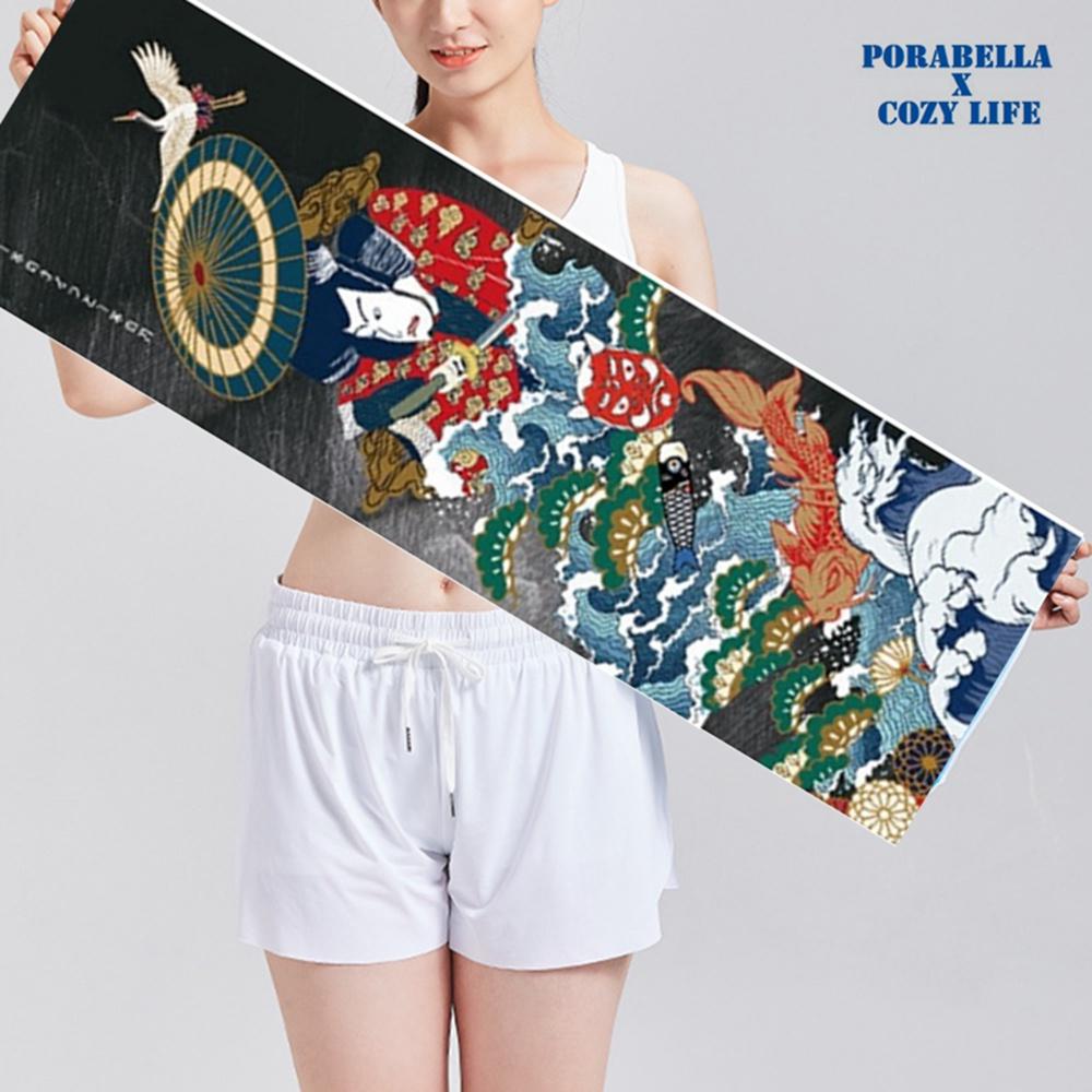 <Porabella現貨>運動毛巾 吸水巾 日本毛巾 涼感巾 瑜珈巾 登山巾 運動健身毛巾 旅行 團購 Towel-細節圖2