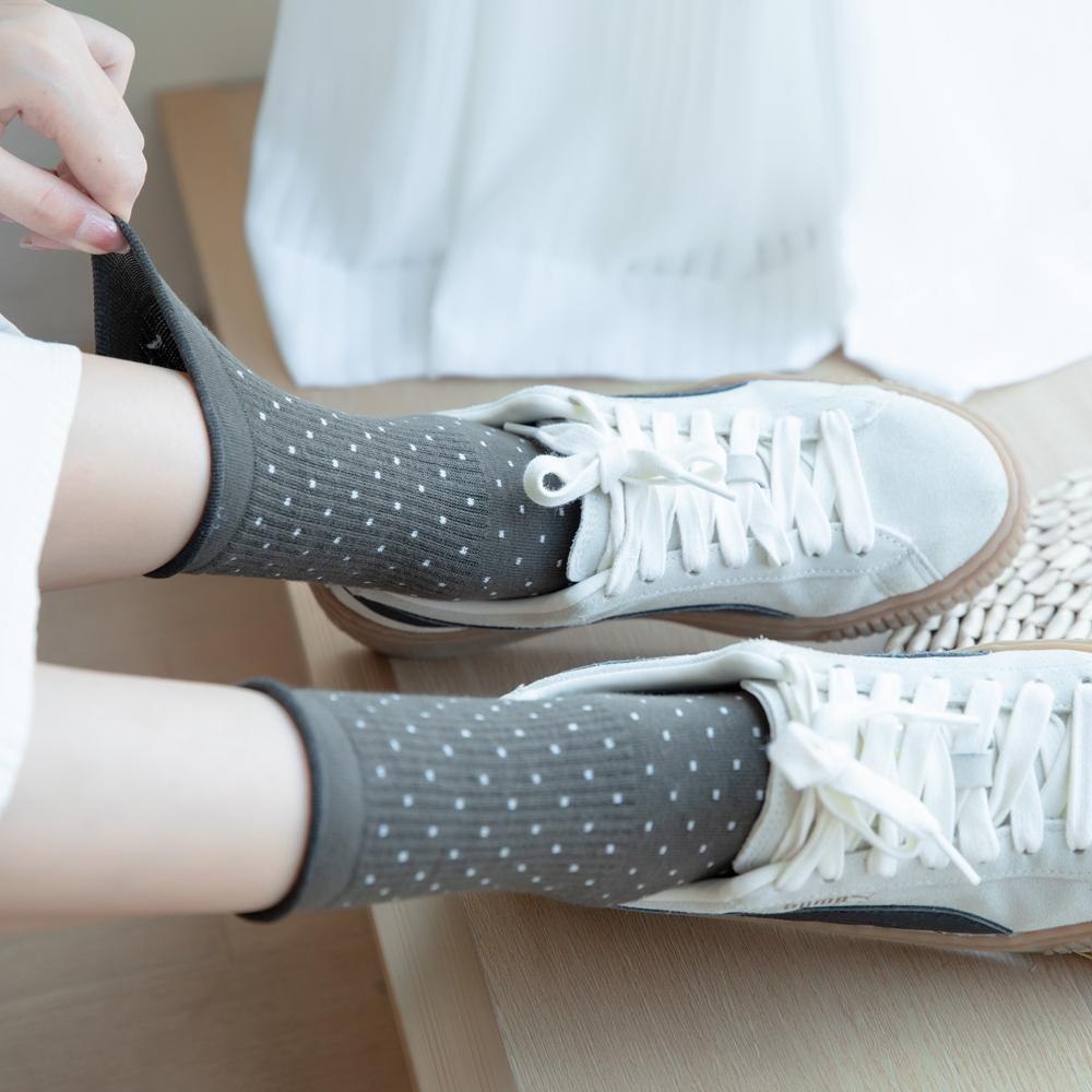 <Porabella現貨A組>圓點中筒襪 韓襪 韓國襪子 點點襪子 草間彌生襪子 彩色繽紛襪 女生襪子 SOCKS-細節圖6