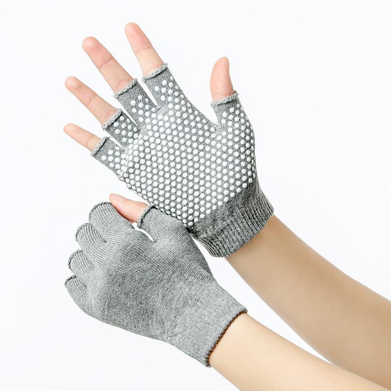 <Porabella現貨> 瑜珈手套 空中瑜珈手套 防滑手套 瑜珈止滑手套 半指止滑手套 半指手套YOGA GLOVES-細節圖3