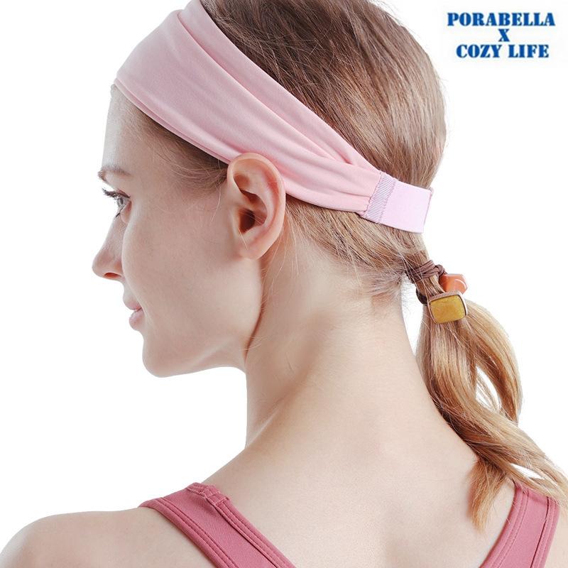 <Porabella現貨>洗臉髮帶 頭帶 髮帶 冰絲髮帶 寬版髮帶 運動髮帶 運動頭帶 髮帶髮箍 HEADBAND-細節圖4
