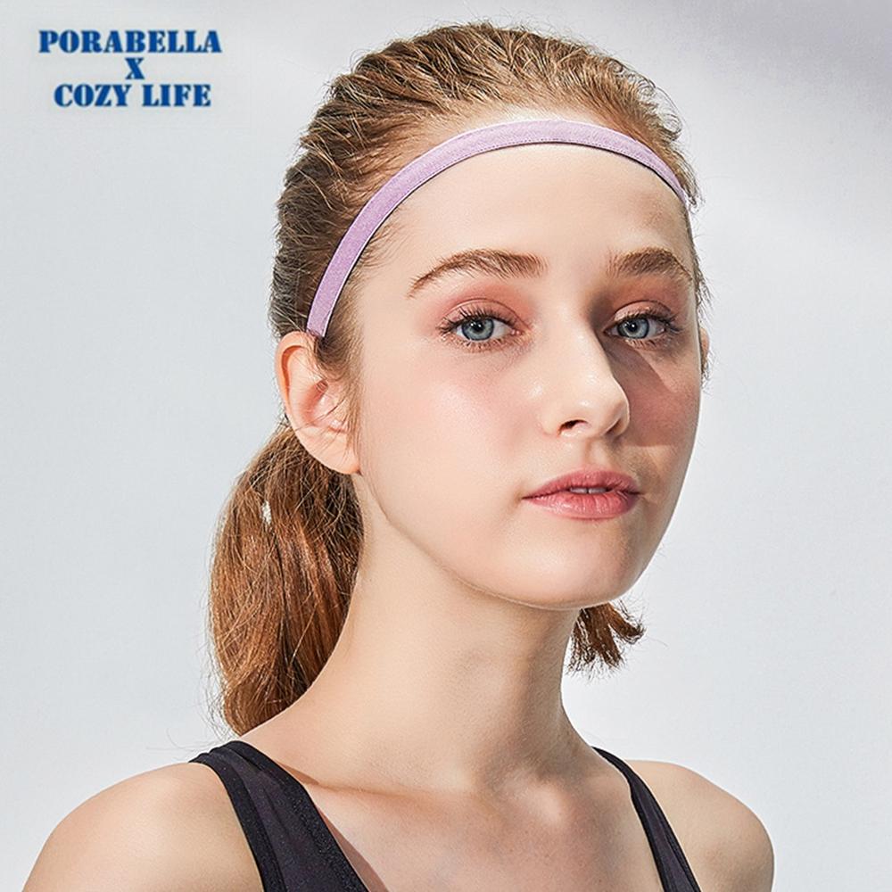 <Porabella現貨>洗臉髮帶 頭帶 髮帶 素色髮帶 細髮帶 吸汗頭帶 彈性髮帶 運動髮帶 止汗帶 HEADBAND-細節圖4