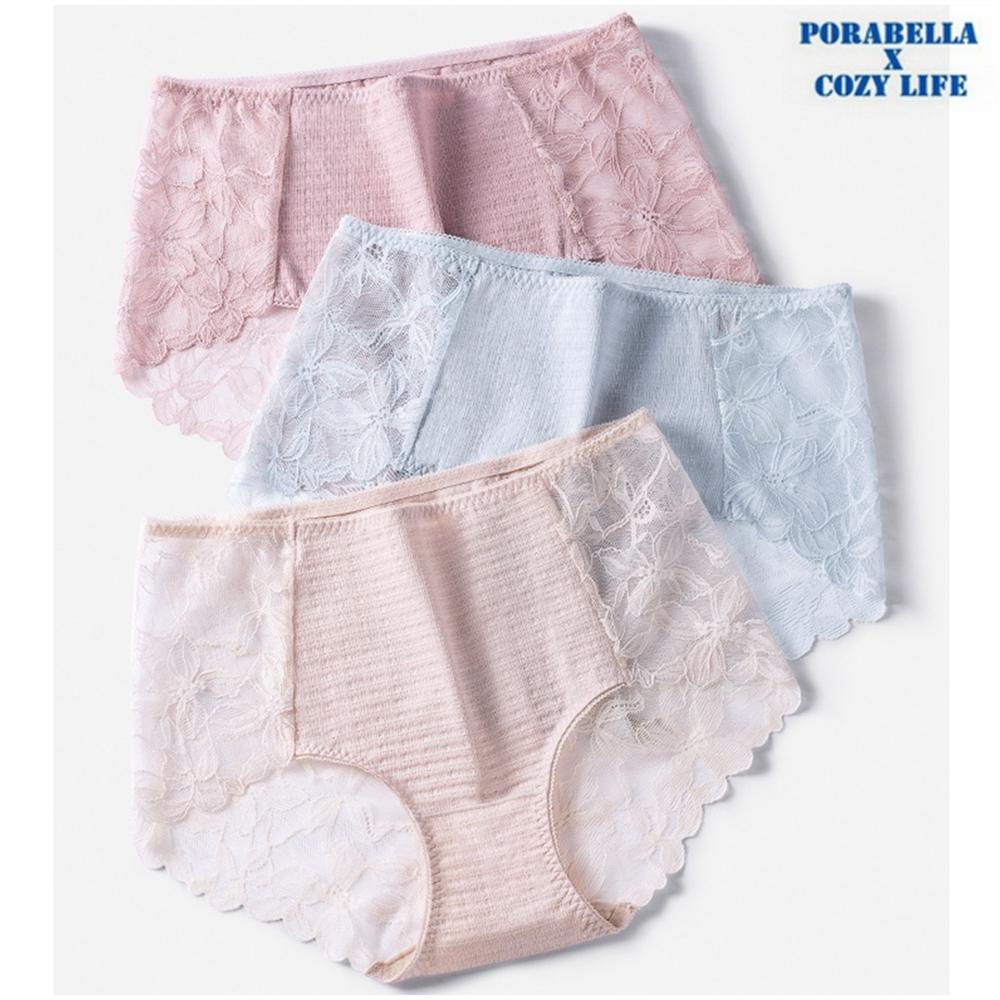 <Porabella現貨>內褲 加大尺碼 無痕內褲 透明內褲 蕾絲內褲 舒適內褲 性感內褲 女生內褲 UNDERWEAR-細節圖9