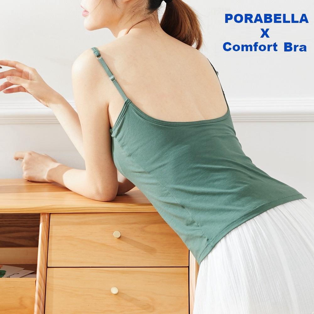 <Porabella現貨>背心 細肩帶背心 bratop U領 背心 罩杯 小可愛 運動衣 瑜珈衣 長版YOGA BRA-細節圖5