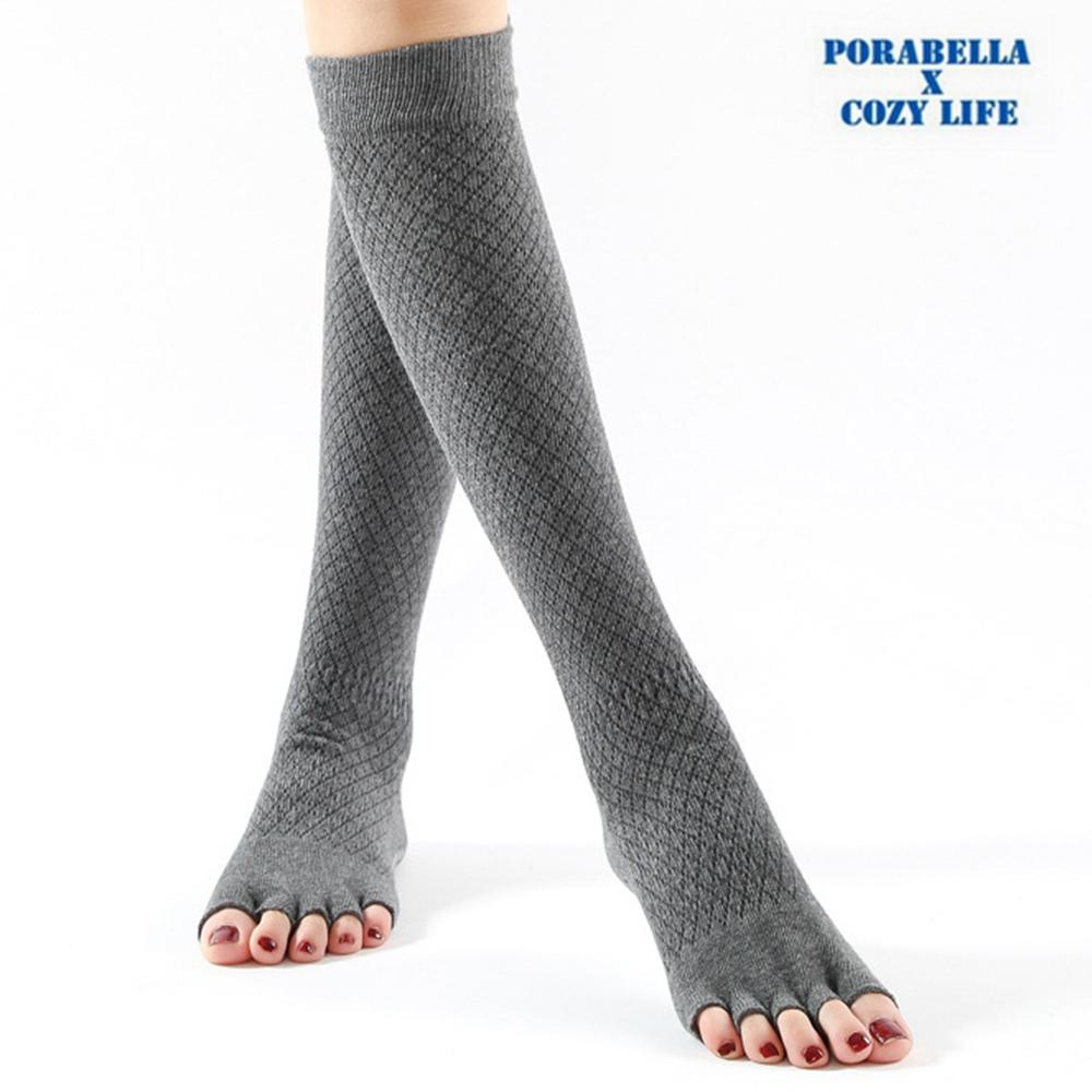 <Porabella現貨>滑板襪 運動壓力襪 五指露趾襪 運動長襪 小腿襪 睡眠襪 COMPRESSION SOCKS-細節圖2