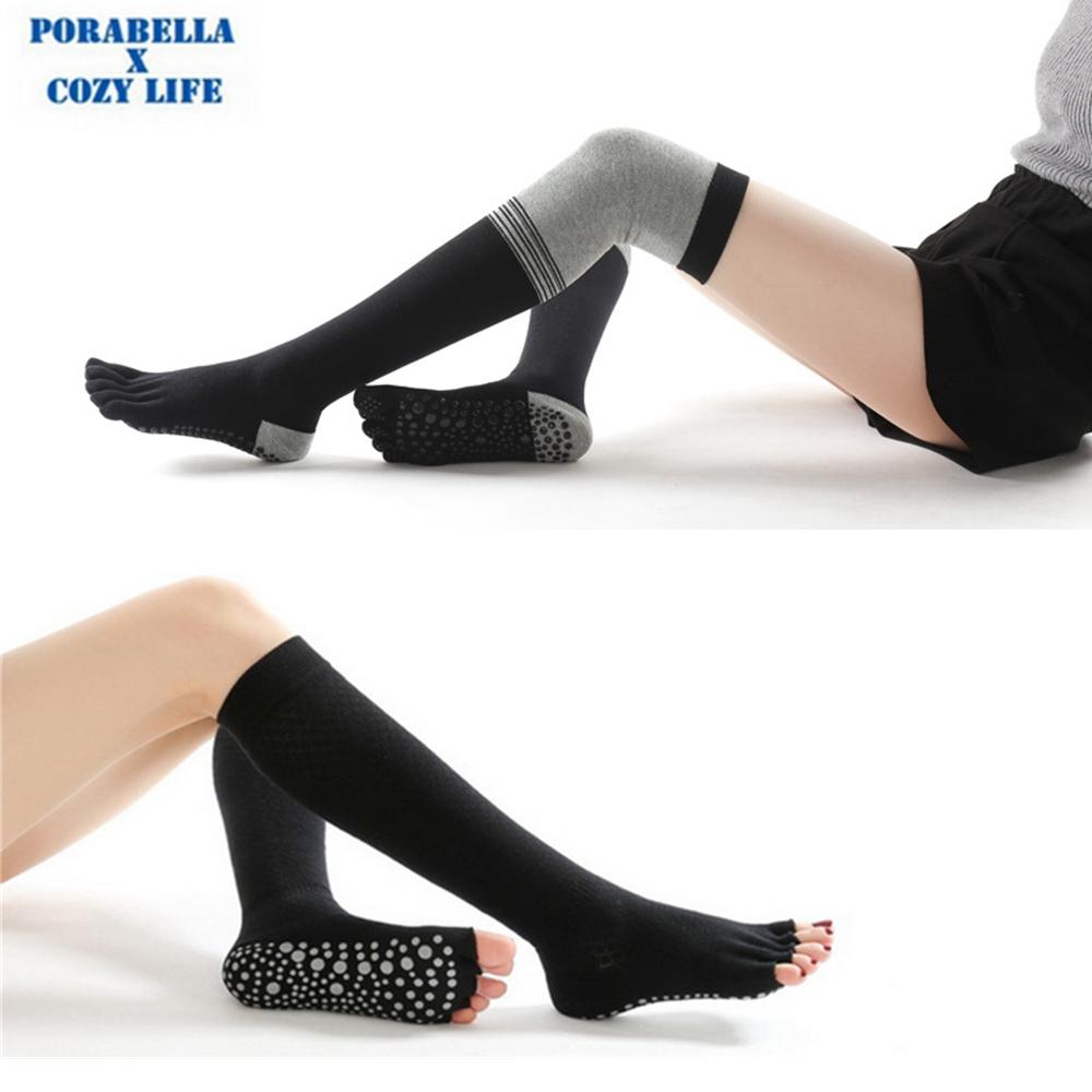 <Porabella現貨>滑板襪 運動壓力襪 五指露趾襪 運動長襪 小腿襪 睡眠襪 COMPRESSION SOCKS-細節圖3