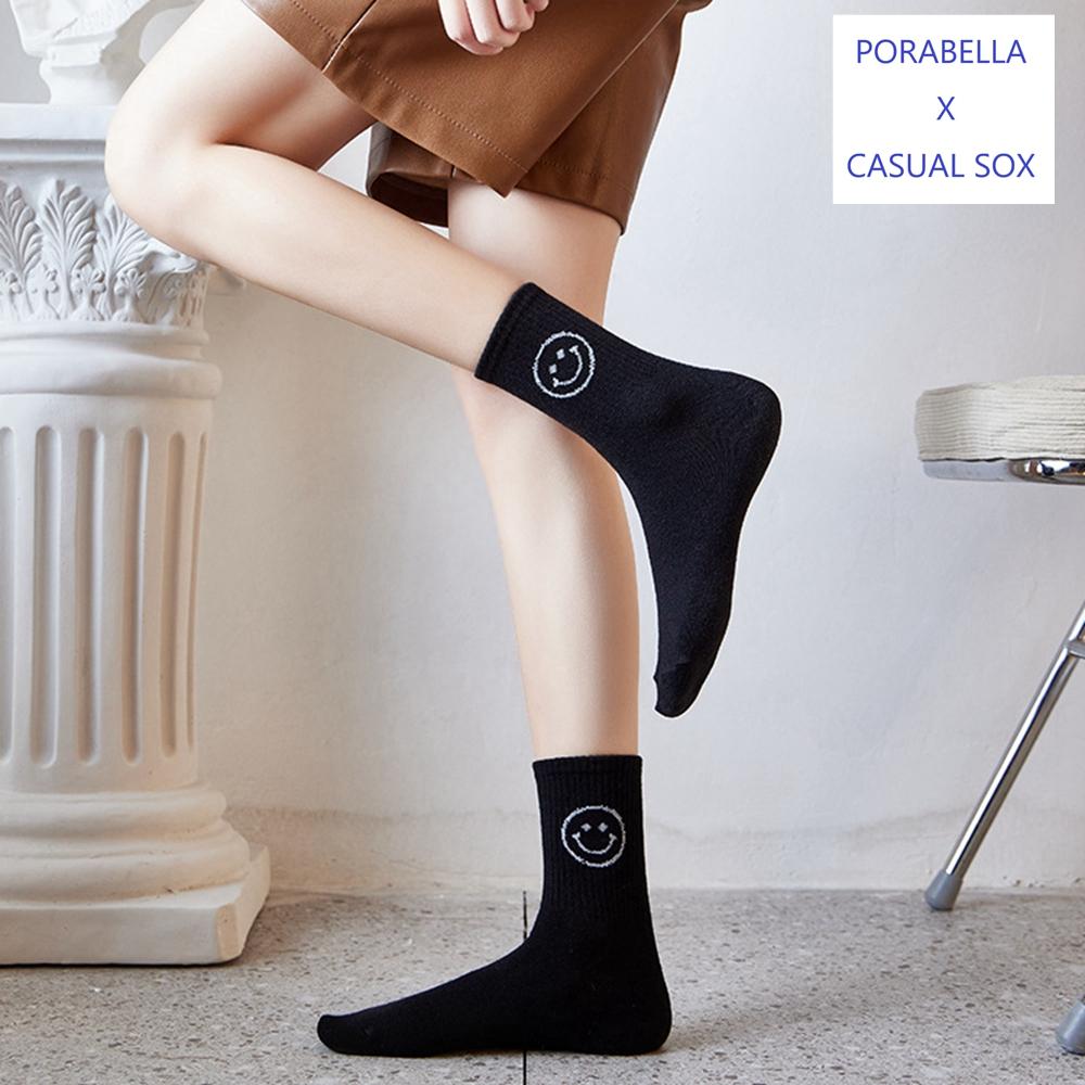 <Porabella>現貨微笑襪子 潮流襪 女生襪子 笑臉襪 韓版襪 表情襪 個性塗鴉 SMILE SOCKS-細節圖6