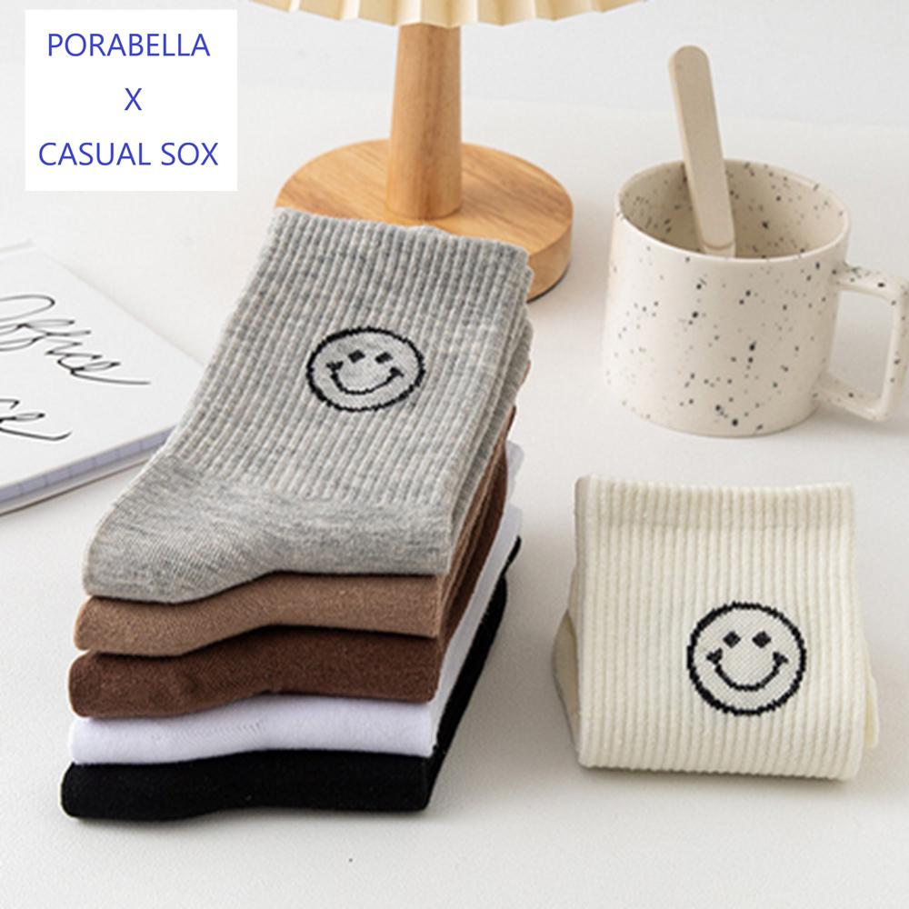 <Porabella>現貨微笑襪子 潮流襪 女生襪子 笑臉襪 韓版襪 表情襪 個性塗鴉 SMILE SOCKS-細節圖8
