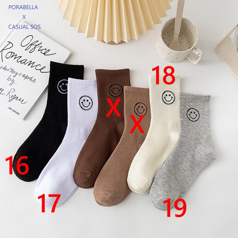 <Porabella>現貨微笑襪子 潮流襪 女生襪子 笑臉襪 韓版襪 表情襪 個性塗鴉 SMILE SOCKS-細節圖9