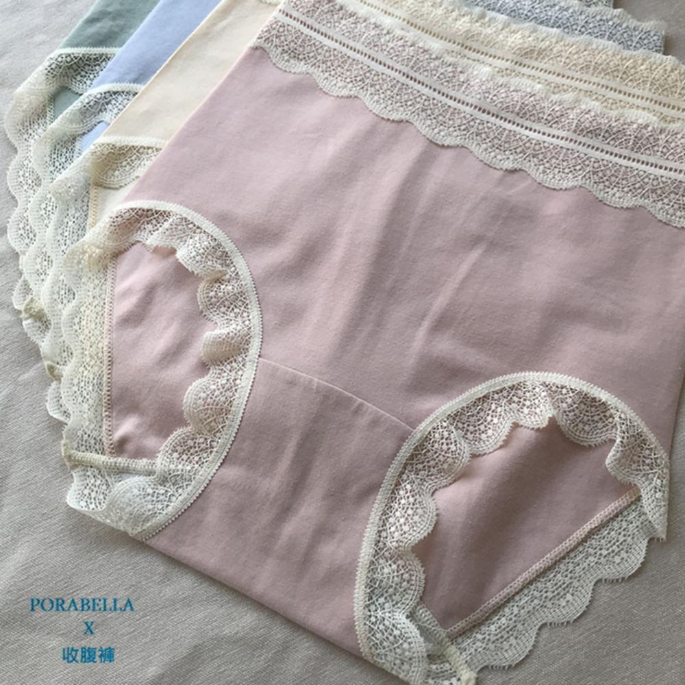 <Porabella>大尺碼現貨收腹內褲 蕾絲收腹內褲 高腰收腹 收腹提臀 無痕女內褲UNDERWEAR (M~3XL)-細節圖3
