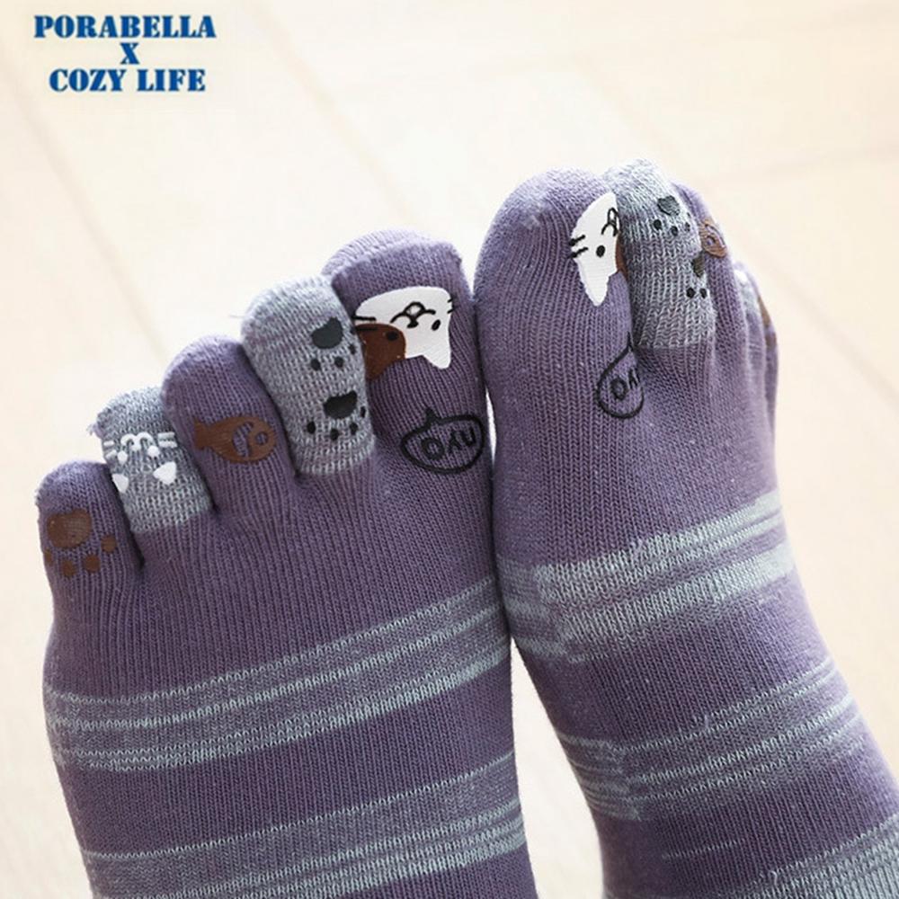 <現貨>短襪  五指襪子  貓咪襪  防滑襪  運動襪  瑜珈襪 YOGA SOCKS-細節圖3