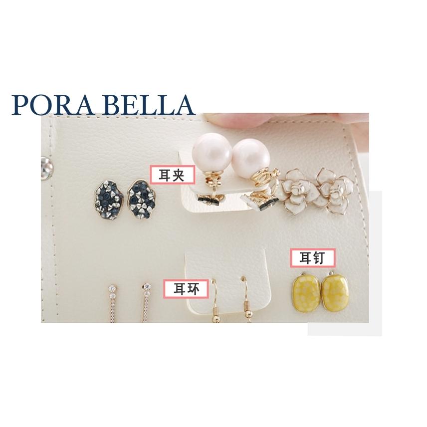 <台灣現貨>快速出貨 皮革收納盒  隨身款珠寶盒 迷你飾品收納盒 旅行收納盒 便攜飾品盒 多功能收納盒 首飾盒 珠寶盒-細節圖7