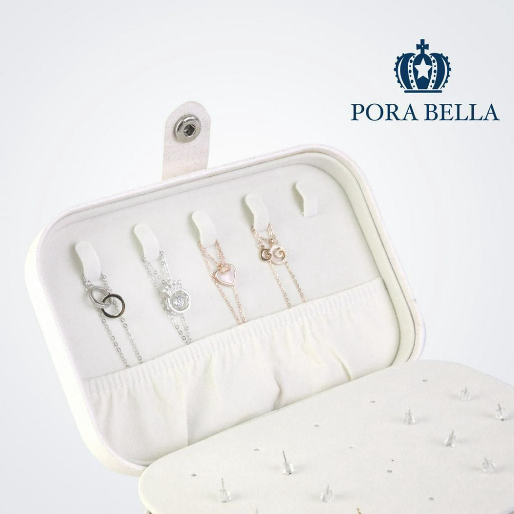 <台灣現貨>快速出貨 皮革收納盒  隨身款珠寶盒 迷你飾品收納盒 旅行收納盒 便攜飾品盒 多功能收納盒 首飾盒 珠寶盒-細節圖4