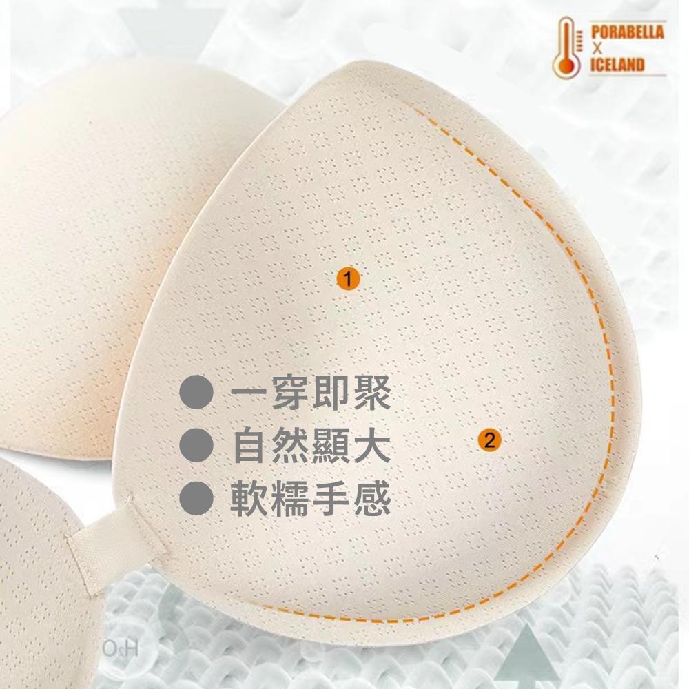 <Porabella>現貨背心發熱衣 罩杯式保暖發熱衣 保暖內搭衣 顯瘦胸大V領打底發熱衣長款背心發熱衣(M-XL)-細節圖3