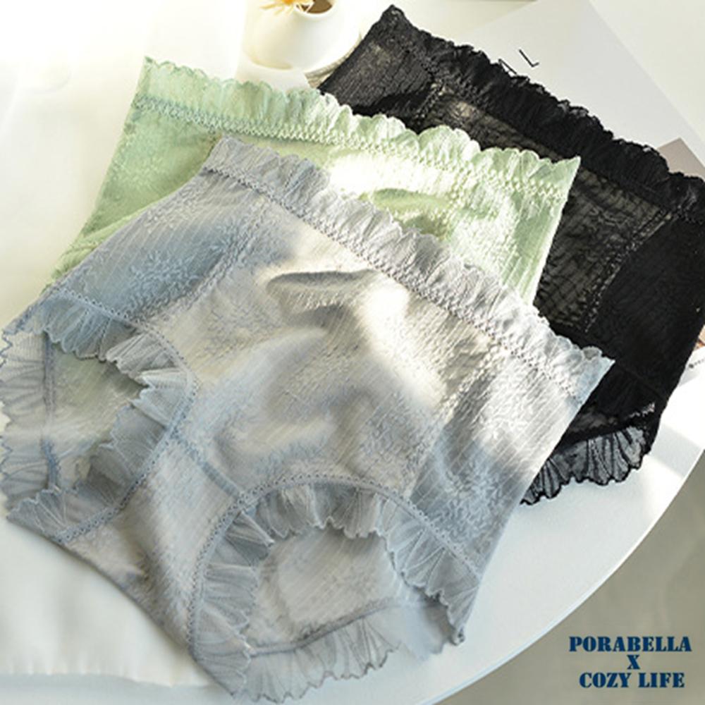 <Porabella> 大尺碼現貨內褲 蕾絲內褲 加大尺碼 透氣內褲 無痕內褲 UNDERWEAR (M~XL)-細節圖5