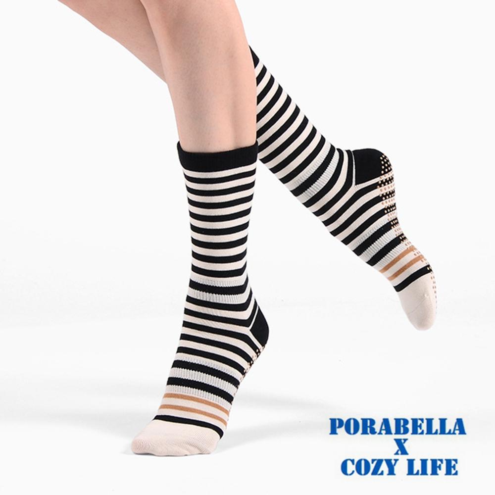 <現貨>中筒襪  條紋襪子 斑馬襪  女襪  防滑襪  瑜珈襪 YOGA SOCKS-細節圖3