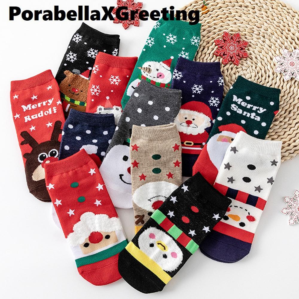 <Porabella>現貨聖誕襪禮盒 4款襪子 企鵝 雪人 聖誕老公公 麋鹿襪子禮盒 交換禮物 聖誕禮物【附盒子】-細節圖6