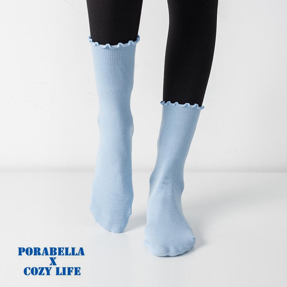 <現貨>中筒襪   素色襪子 花邊襪 木耳邊襪  防滑襪  瑜珈襪 YOGA SOCKS-細節圖6